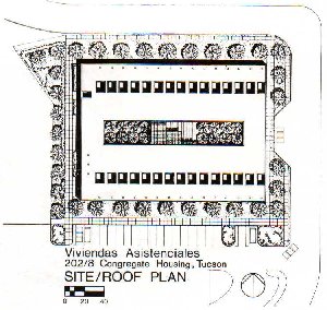 Plan of Tucson courtyard house