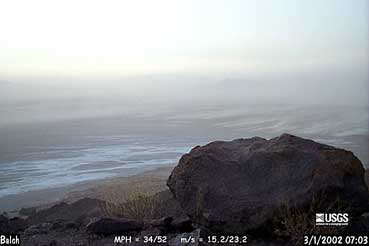 March 1, 2002: digital photo of wind even, 7:03 am
