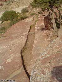 photo of Nabataean irrigation channel