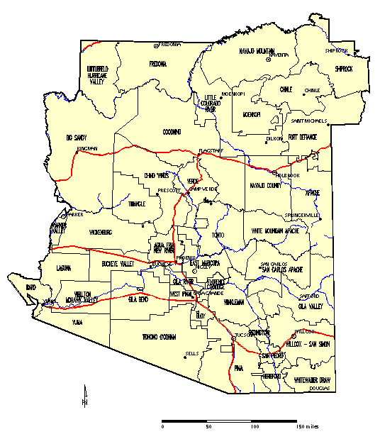 Arizona Natural Resource Map 76