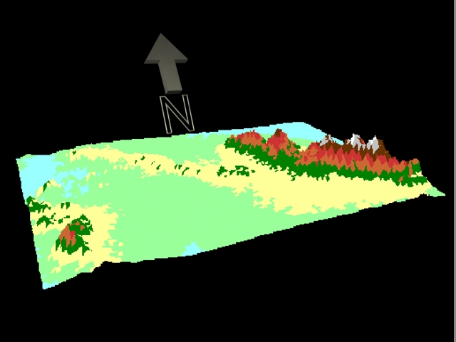 3D view of the SVRD area