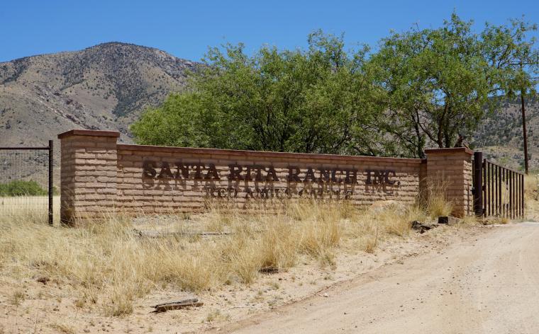 Main entrance of the Santa Rita Ranch