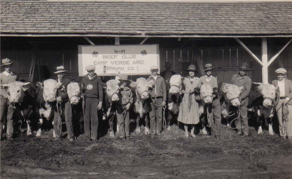 Camp Verde Boys 4-H Club at the State Fair in 1931